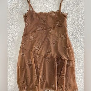 Urban Outfitters Dress Size: Small Color: Brown